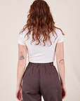 Back view of Baby Tee in Vintage Tee Off-White on Alex