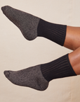 Thick Crew Sock in Basic Black
