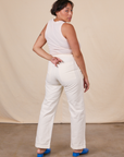 Back view of Work Pants in Vintage Tee Off-White on Tiara