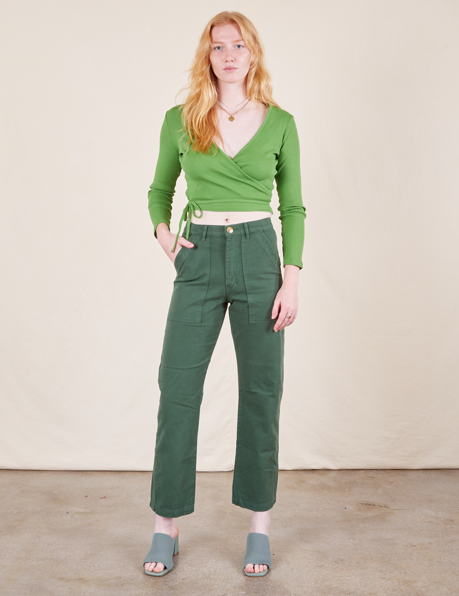 Emerald green pants best sale