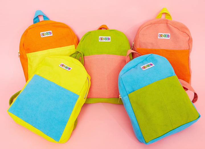 NEW COCKTAIL COLOR BLOCKED BACKPACKS!!