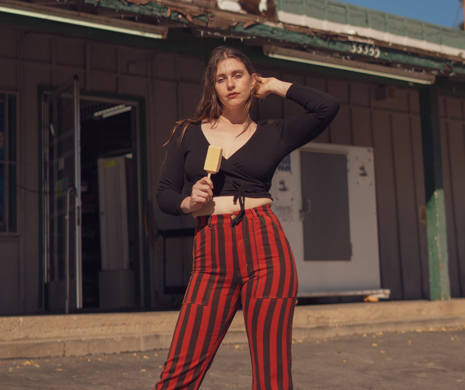 Black Striped Paprika Work Pants!!! BIG BUD PRESS