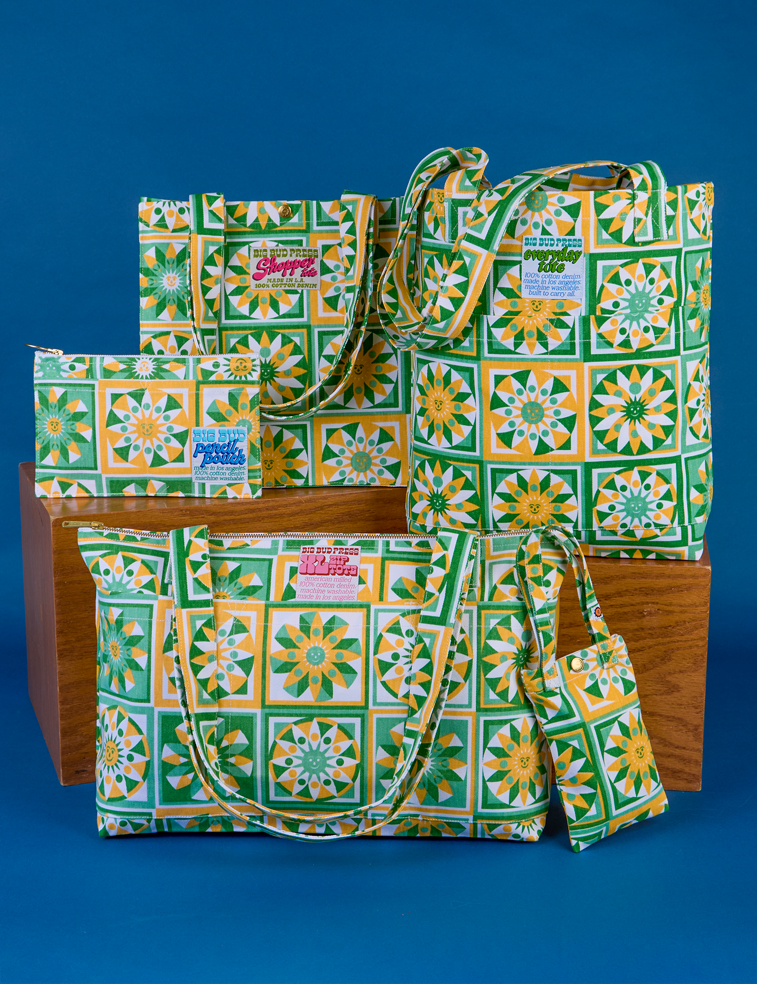 Spring Quilt Printed Bags
