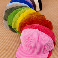 Dugout Corduroy Hat in rainbow of hues