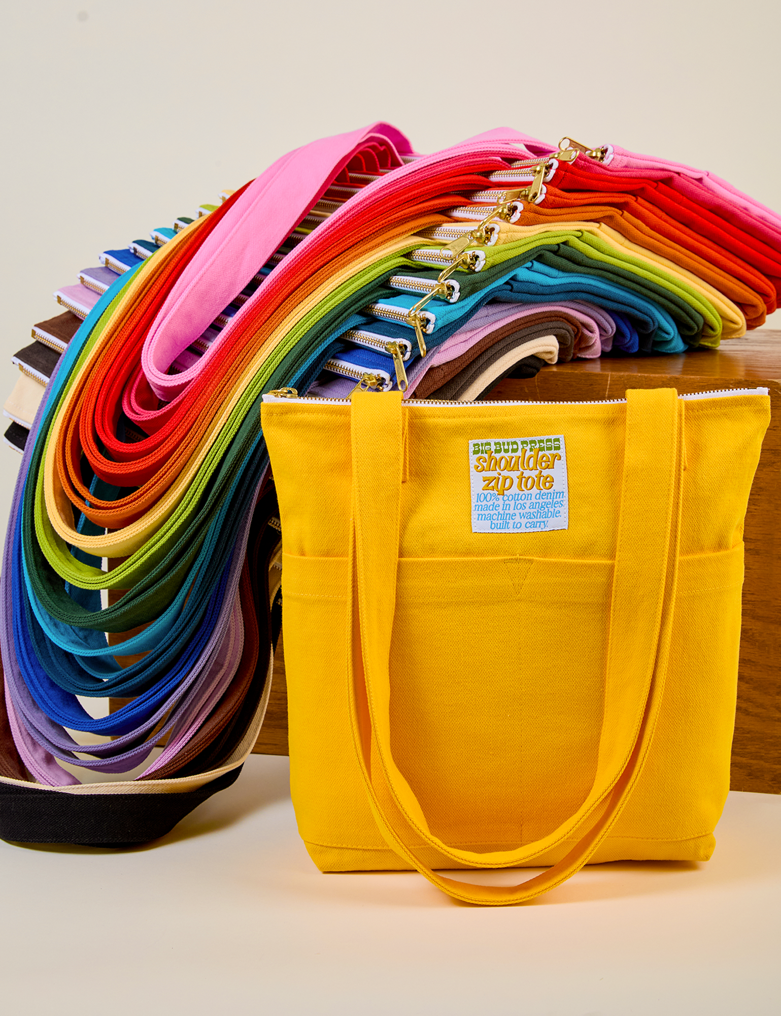 Over-Shoulder Zip Mini Tote in an array of colors