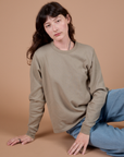 Long Sleeve Burly Tee - Khaki Grey