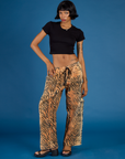 Drop Pocket Pants - Tiger Print