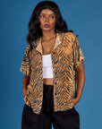 Pantry Button-Up - Tiger Print