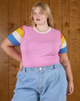 Calypso Tee - Bubblegum Multi