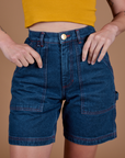 Carpenter Shorts - Dark Wash