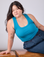 Cropped Tank Top in Hawaiian Blue on Ashley