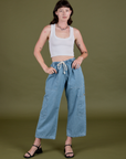TRY-A-STYLE - Denim Drop Pocket Pants - Light Wash *FINAL SALE*
