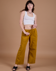 Drop Pocket Cargo Pants - Spicy Mustard