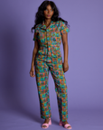 *PRE-ORDER* - Short Sleeve Jumpsuit - Halloween Icons