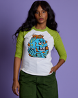 *PRE-ORDER* Halloween Raglan Tee - Skeleton