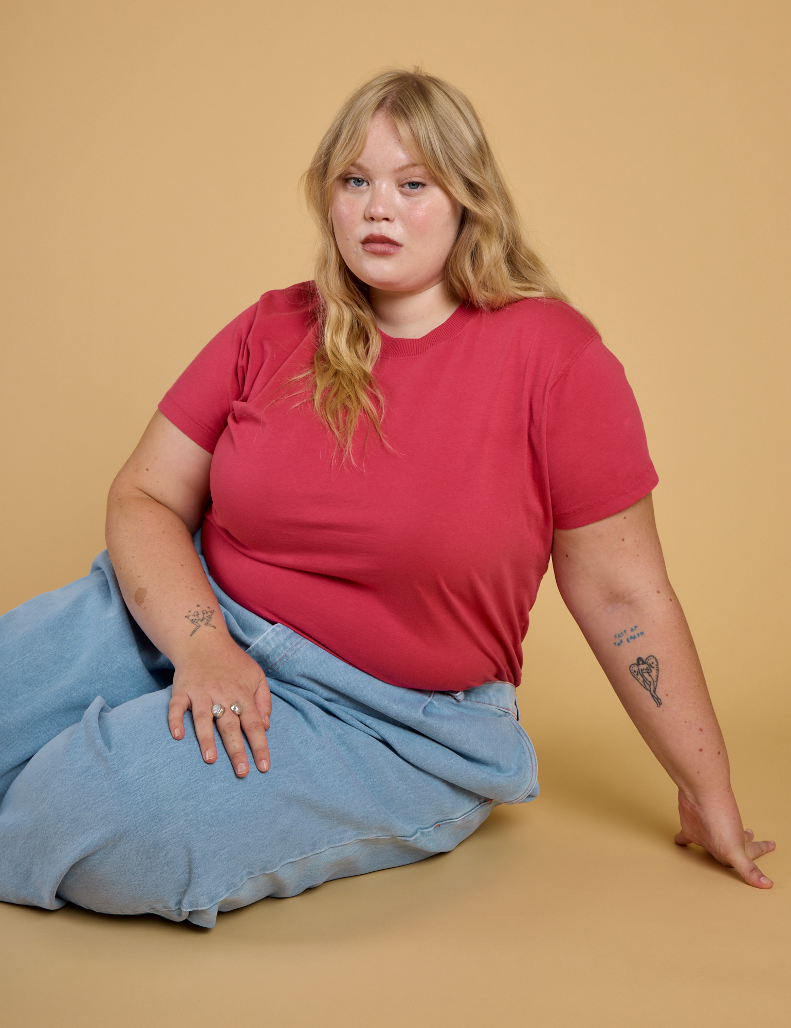 The Organic Vintage Tee - Hot Pink