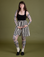Sydney is 5’9” and wearing S Longline Work Shorts in Natural paired with black Cropped Tank
