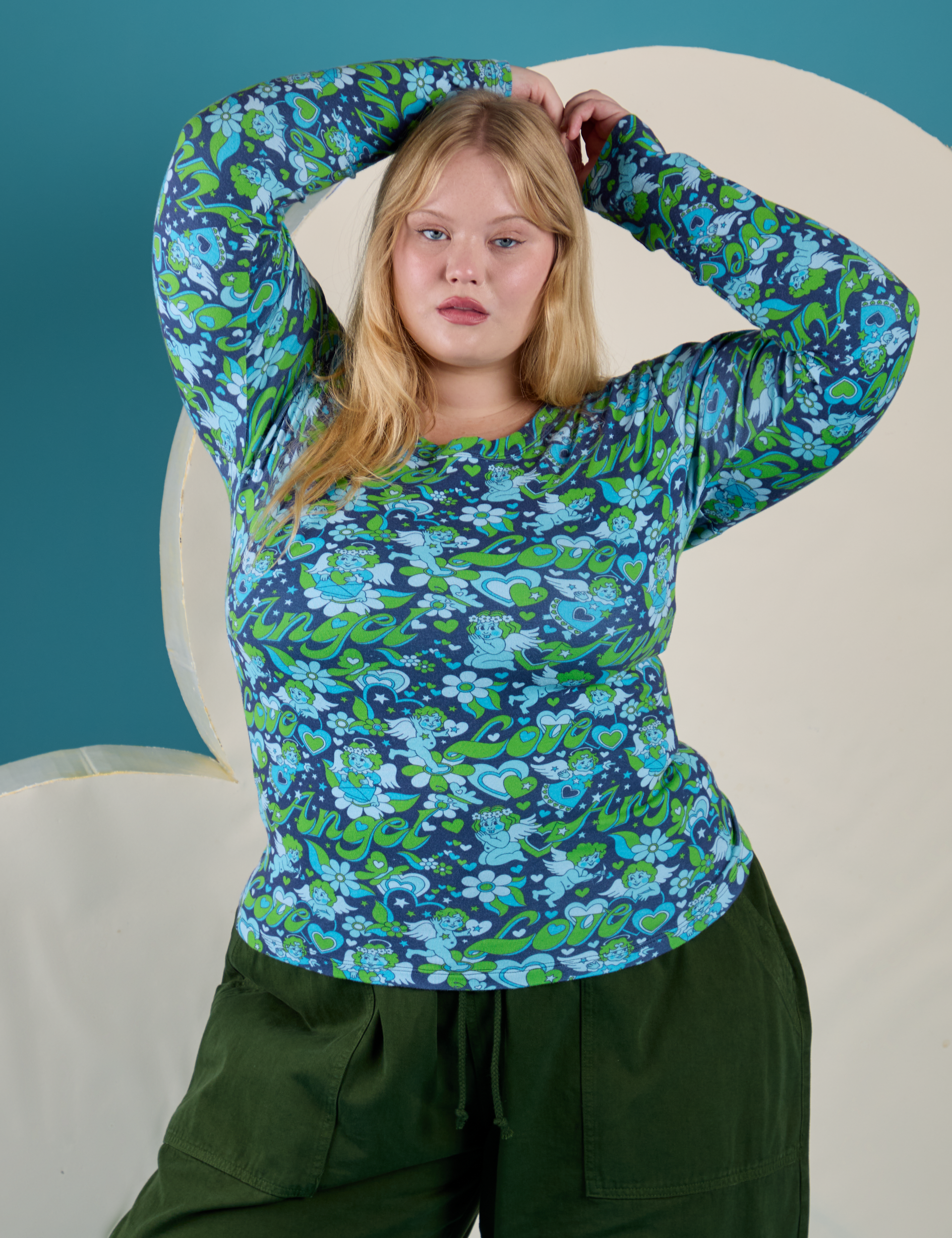 Long Sleeve Baby Tee - Angel Print – BIG BUD PRESS