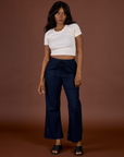 TRY-A-STYLE TUESDAY - Linen Action Pants - Navy Blue *FINAL SALE*