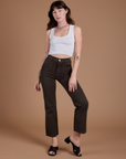 Organic Work Pants - Espresso Brown
