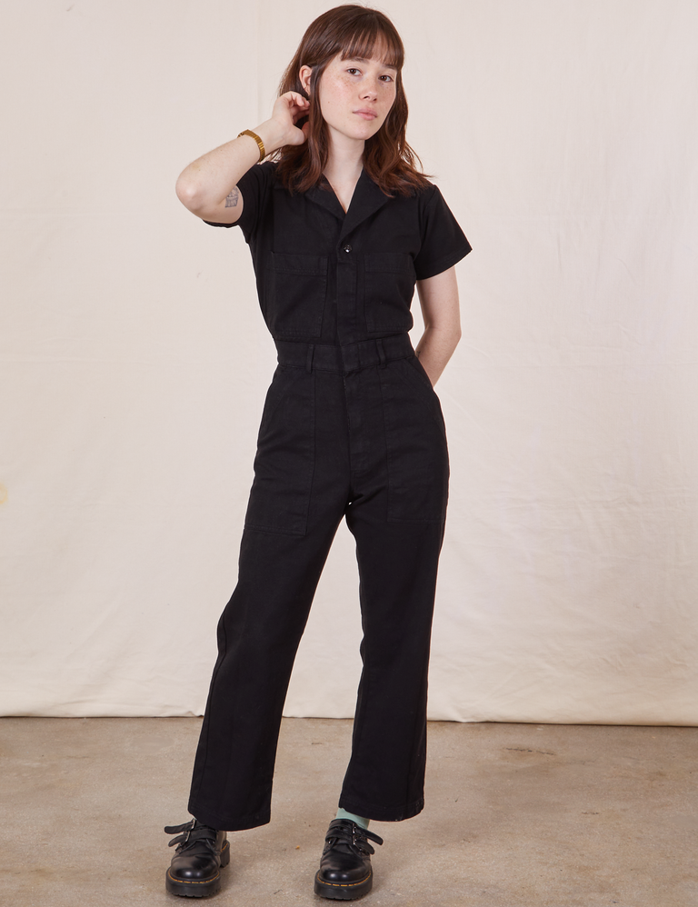 LE JUMPSUIT BLACK MINI