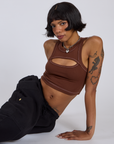 Porthole Tank - Fudgesicle Brown