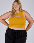 Porthole Tank - Mustard Yellow