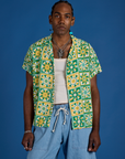 Spring Quilt Print Pantry Button-Up