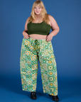 Drop Pocket Cargo Pants - Spring Quilt Print