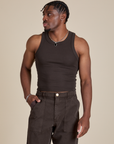 Racerback Tank - Espresso Brown