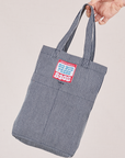 Railroad Stripe Denim Mini Tote