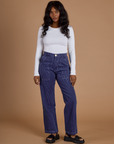 Railroad Denim Work Pants - Faded Grape Overdye