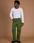 Railroad Denim Work Pants - Gross Green Overdye