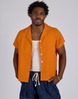Pantry Button-Up - Creamsicle Orange