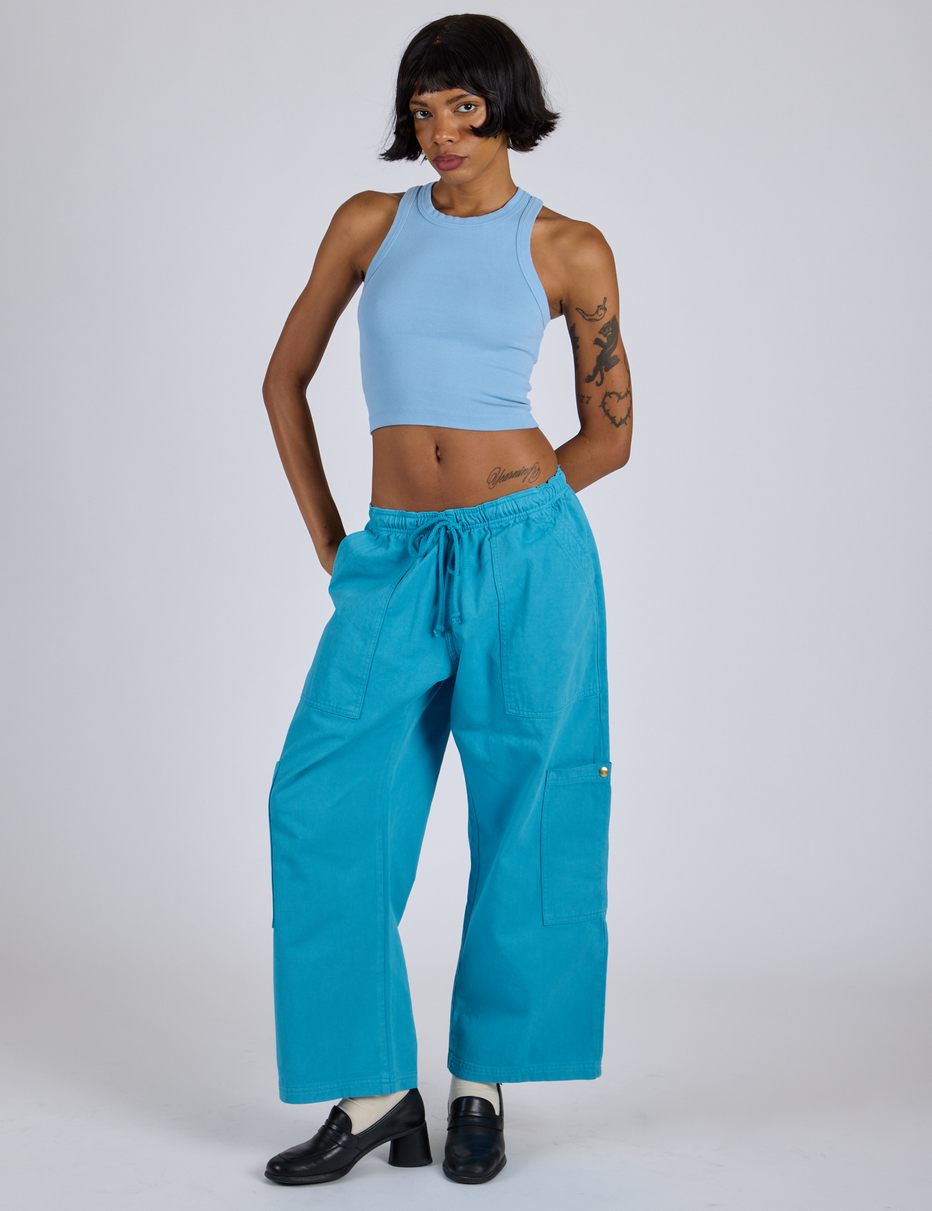 Drop Pocket Cargo Pants - Hawaiian Blue – BIG BUD PRESS