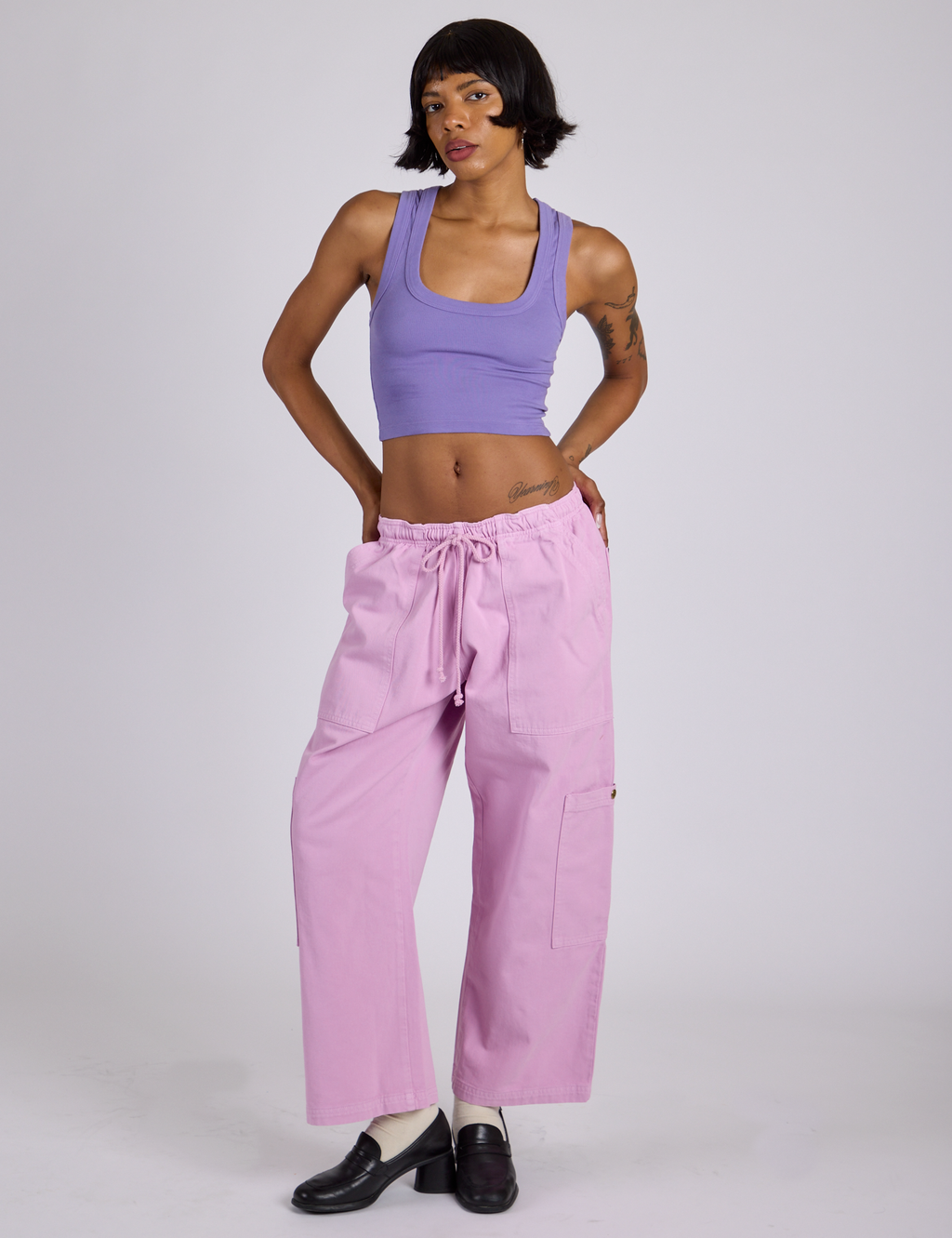 Drop Pocket Cargo Pants - Lilac Purple – BIG BUD PRESS