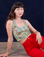 Cropped Tank Top in Strawberry Blossom on Alex
