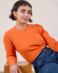 Honeycomb Thermal in Construction Orange worn by Soraya