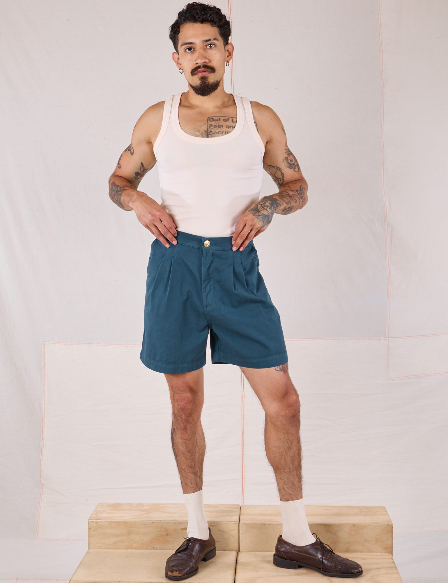 Trouser Shorts - Lagoon