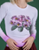Floral Long Sleeve Baby Tee in Pink on Madeline