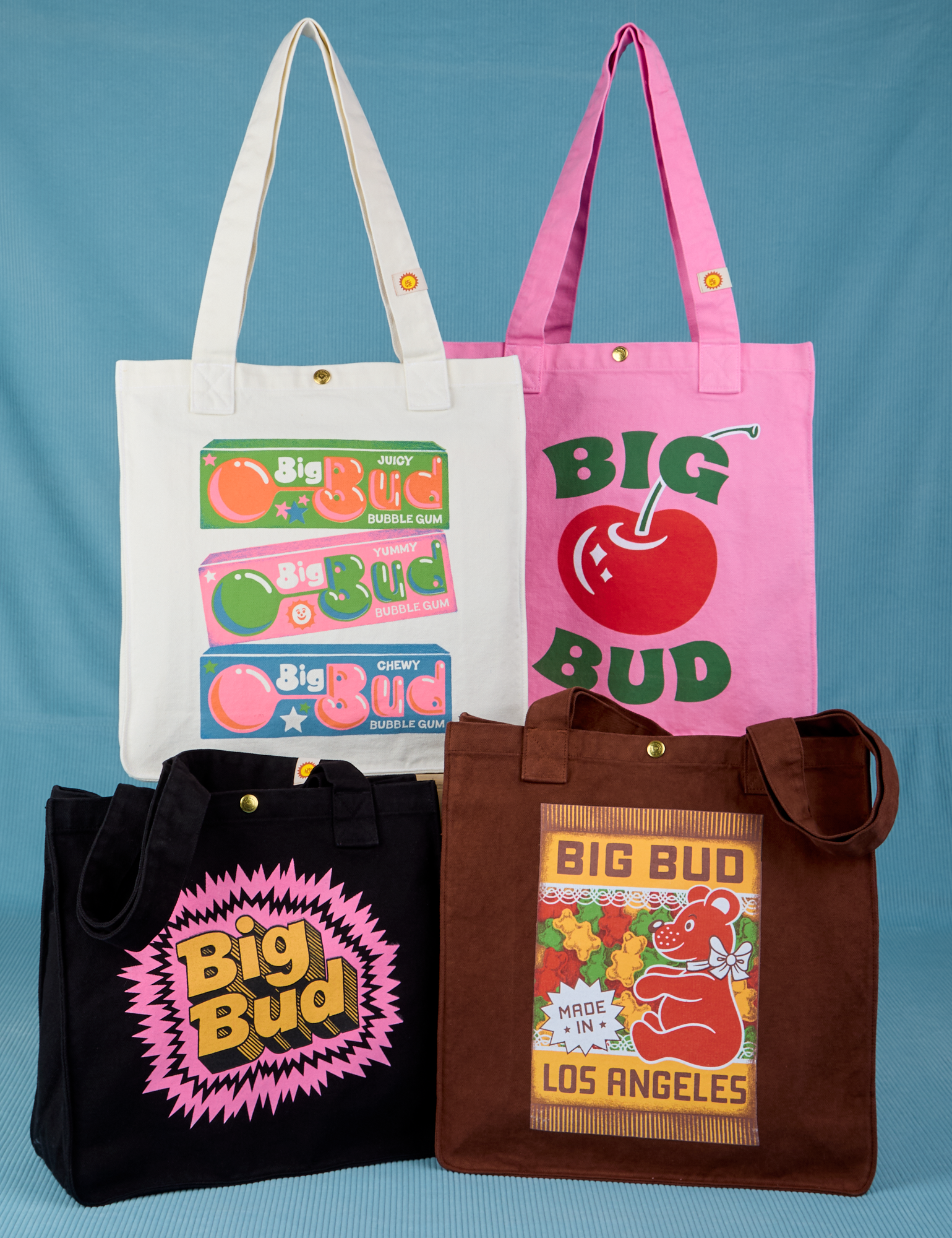 Bodega Shopper Tote in Bubblegum, Cherry, Explosion and Gummy Bears