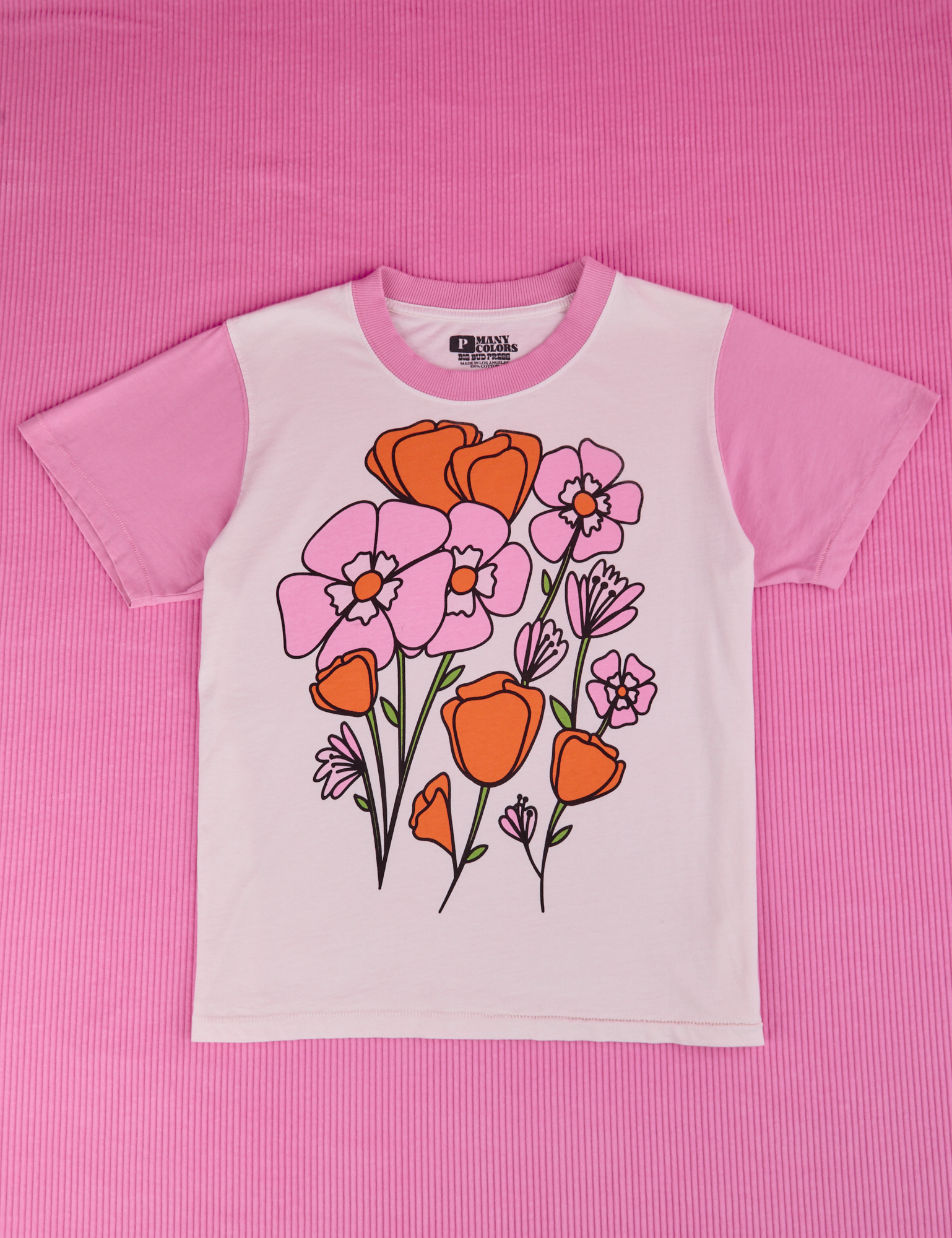 Anniversary Tee in Pink Poppy