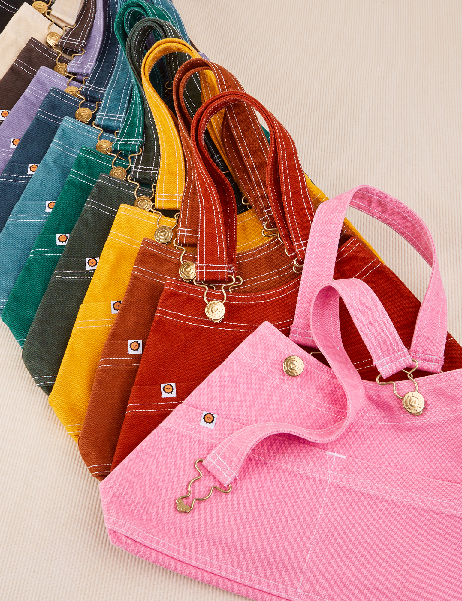 Overall Handbags in an array of colors