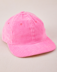 Dugout Corduroy Hat in Bubblegum Pink