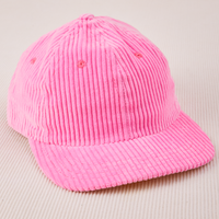 Dugout Corduroy Hat in Bubblegum Pink