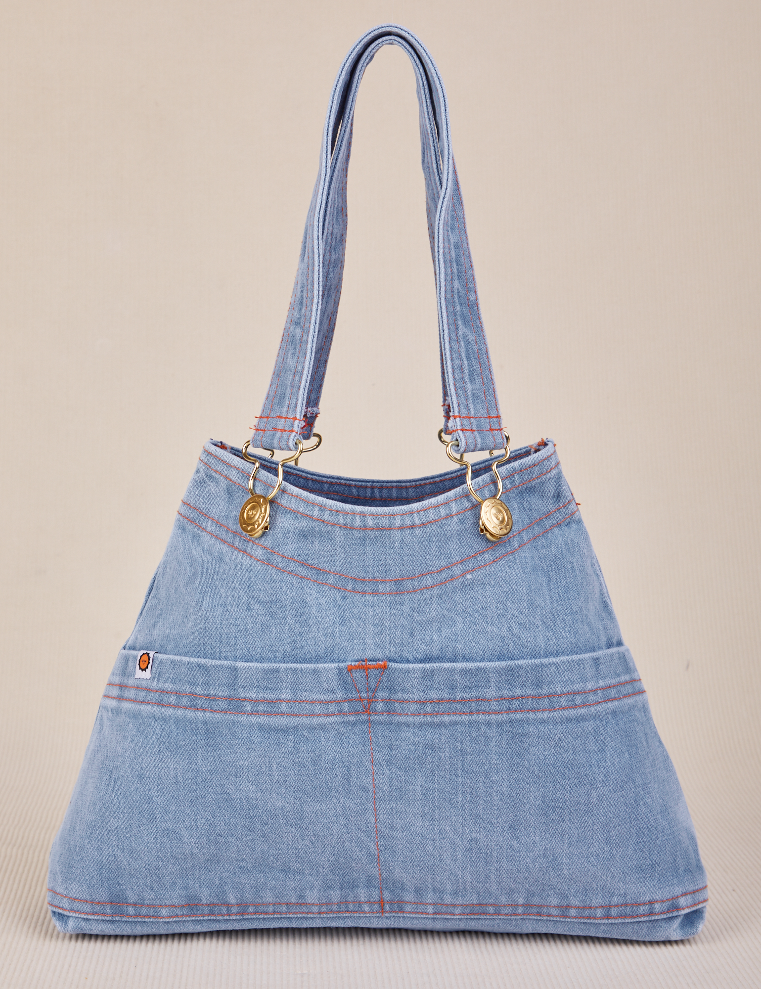 Indigo Overall Handbags in Light Wash