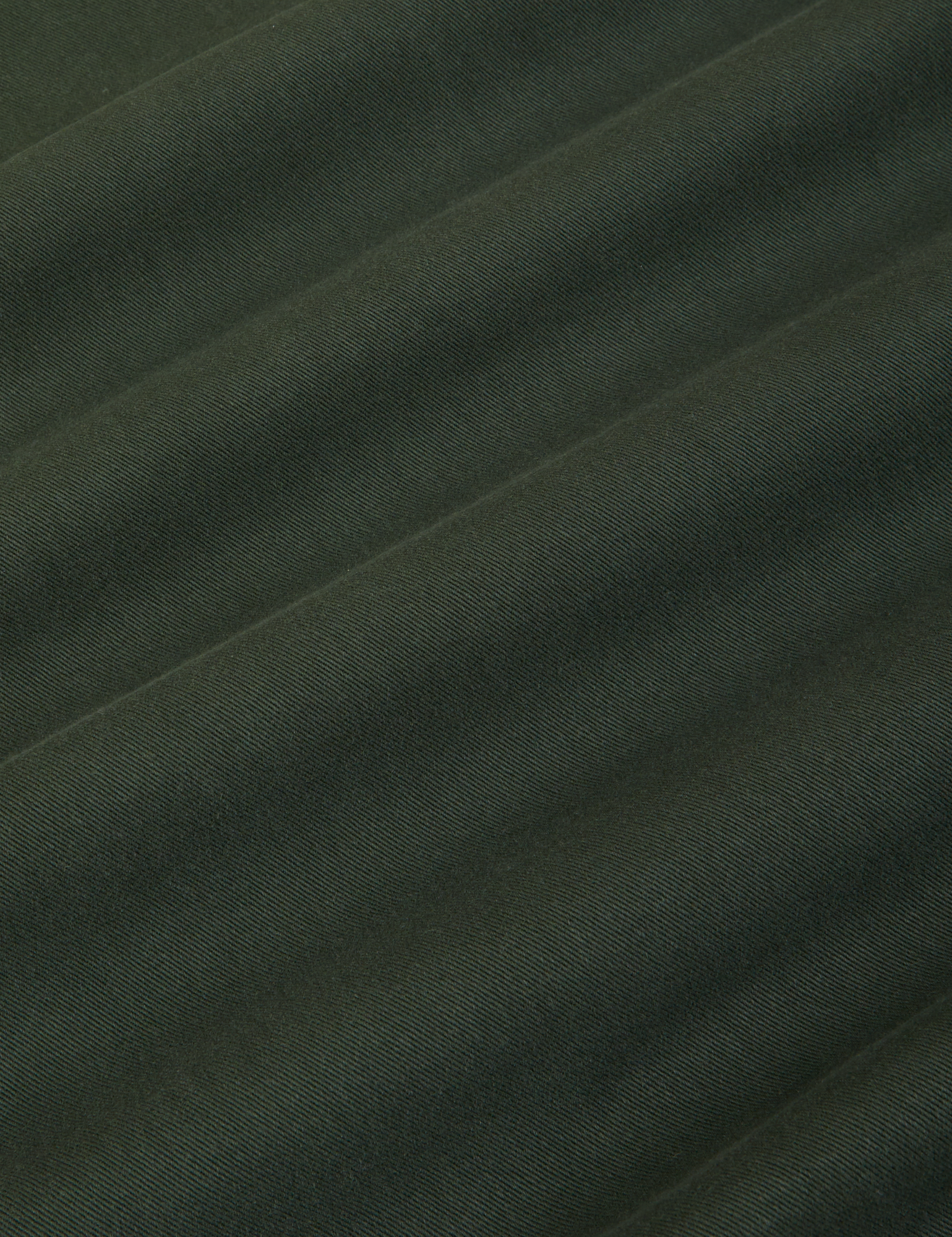 Mid-Rise Work Pants in Swamp Green fabric detail close up