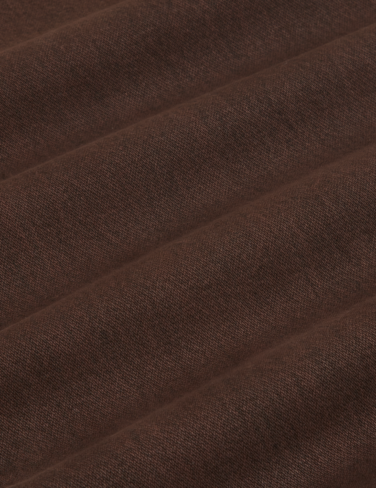 Overdyed Wide Leg Trousers in Brown fabric detail close up