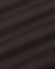 Baby Tee in Espresso Brown fabric detail close up