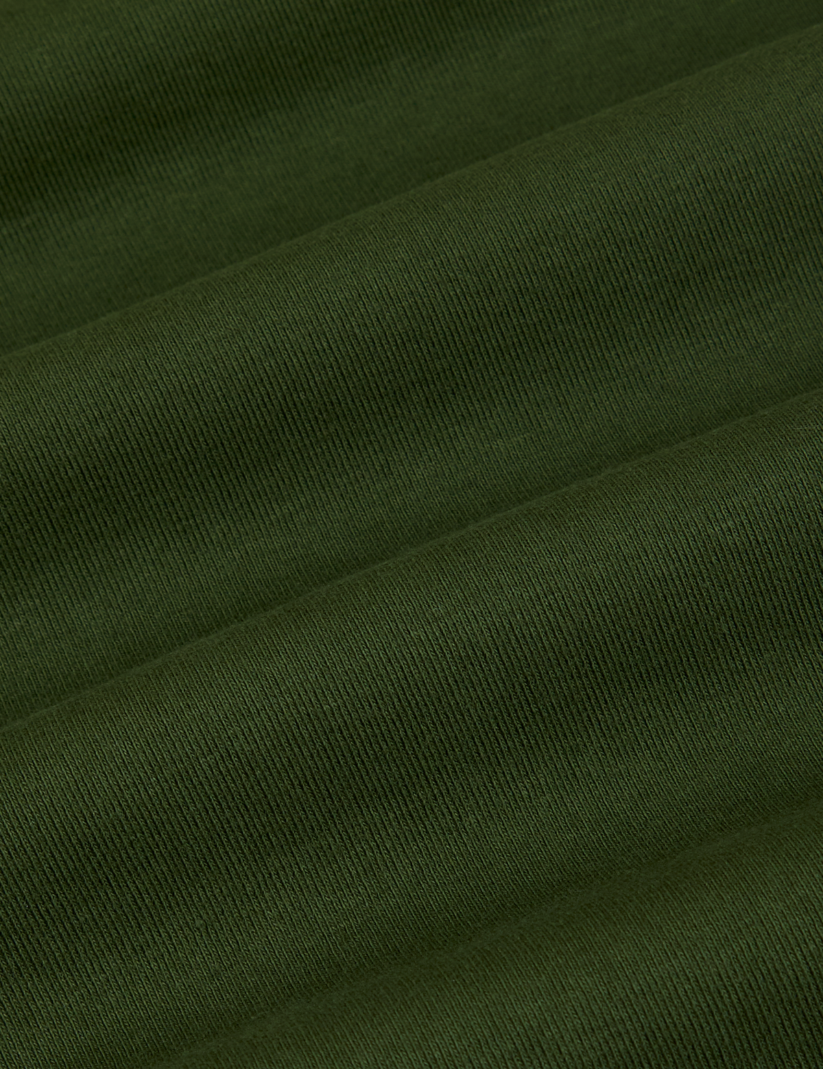 Baby Tee in Evergreen fabric detail close up